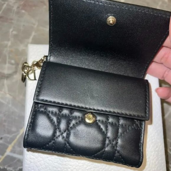 LADY DIOR LEATHER WALLET - Picture 4 of 10